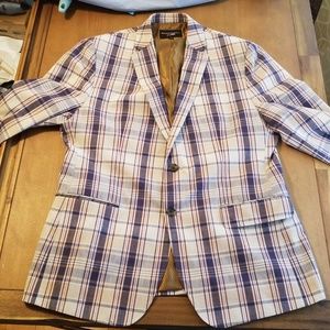 Banana republic mad men plaid blazer mens 42R